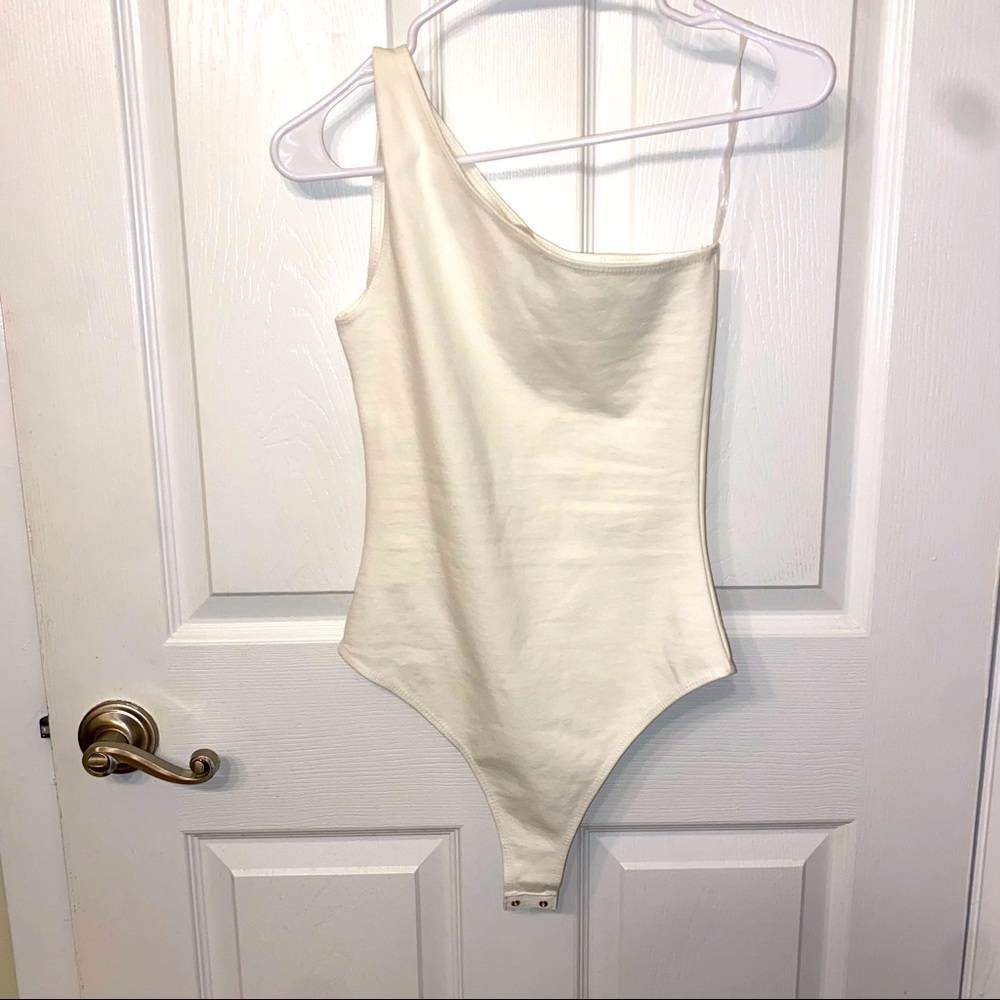 Wild Honey - white one shoulder bodysuit